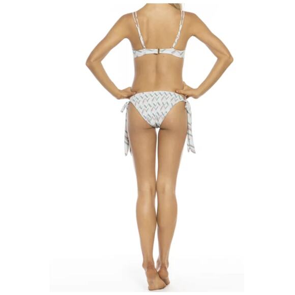 Tori Praver x Target Seafoam Textured 2-piece Swimsuit Geometric Pink Print NEW - Picture 13 of 13